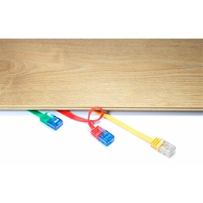 CAT 6a Flach-Patchkabel, U/UTP verschiedene Farben