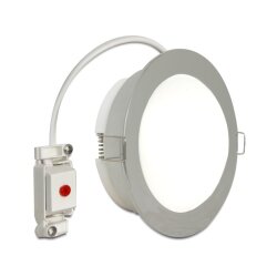 LED ceiling lamp chrome warm white Ø 12cm