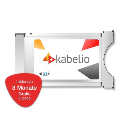 Kabelio CI+ Zugangsmodul inkl. 3 Monate Gratis-Zugang (ORF, SRG)