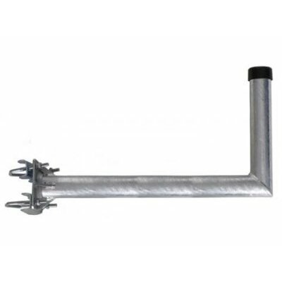 Mastausleger- Stahl / L- Form, 55cm / Rohr 48mm mit Schelle