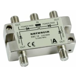 Kathrein EBC 14 - 4fach-F-Verteiler 5-2400 MHz,...