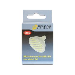 MR16 LED Leuchtmittel 48x SMD kaltweiß 2,5W