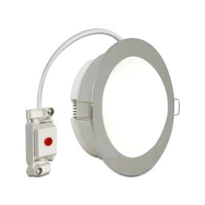 LED Deckenlampe Chrom warmweiß Ø 9cm