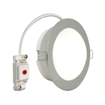 LED ceiling lamp chrome white Ø 12cm