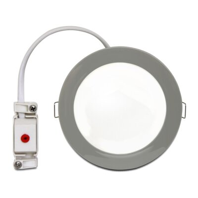LED Deckenlampe Chrom weiß Ø 12cm