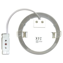 LED Deckenlampe Chrom weiß Ø 12cm