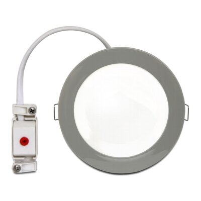 LED Deckenlampe Chrom weiß Ø 9cm
