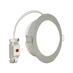 LED Deckenlampe Chrom weiß Ø 9cm