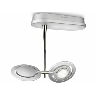 Philips Ledino Spot,2x7,5WPower-LED 350Lm/Puck,2700K, silbergrau