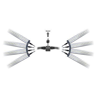 8-fold distributor for LED light bars
