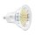 Delock Lighting GU10 LED Leuchtmittel 3,0 W kaltweiß 48 x SMD Glasabdeckung