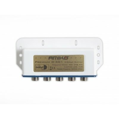 Amiko Premium D-401 DiseqC Switch 4/1 mit Wetterschutzgehäuse