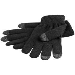 Touchscreen-Handschuhe (schwarz) Größe L z.B. für Apple...