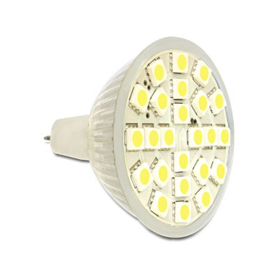 Delock Lighting MR16 LED Leuchtmittel 3,8 W kaltweiß 24 x SMD