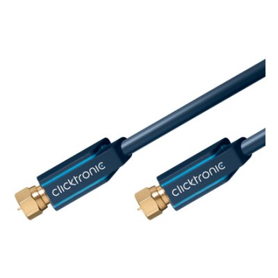 SAT antenna cable (F-connector/F-connector) 1,0m F-coaxial cable with a shielding rating of > 95 dB