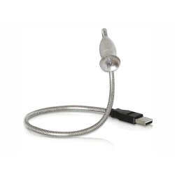 L USB LED Schwanenhals Reflektor Metall Navilock