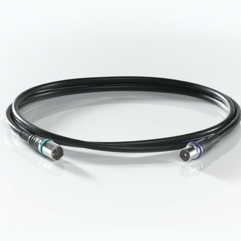 Wisi Anschlusskabel DS 39 U - 3,0m F-Quick/IEC Koaxialkabel