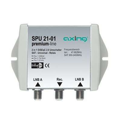 Axing DiSEqC Switch 2/1 SPU 02-01, mit ToneBurst oder Position Schaltung