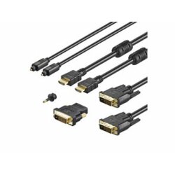 HDTV Anschlussset, HDMI und DVI Kabel, Toslink und...